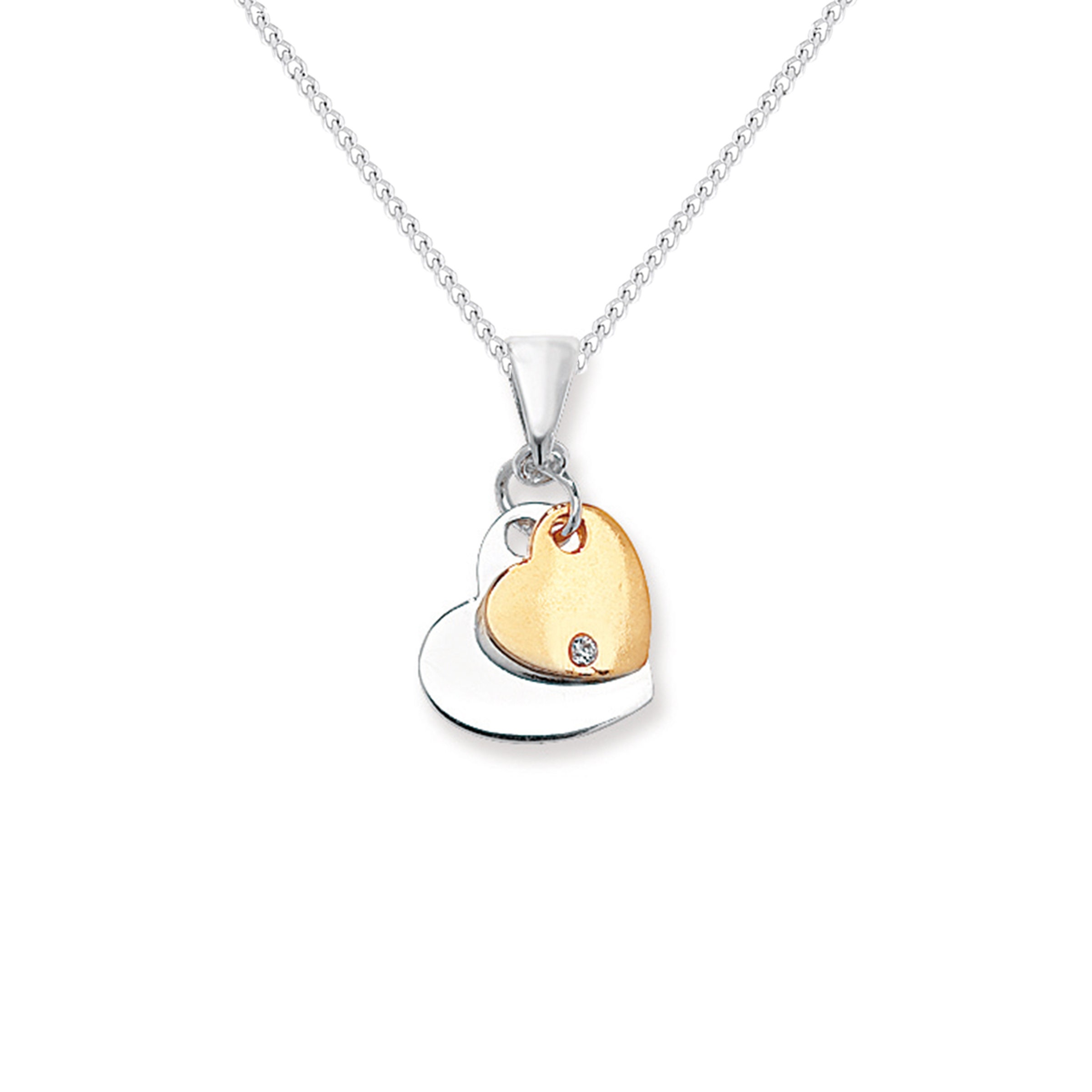 OROVI Collana Donna In Argento 925 Con Ciondolo Cuore E Zircone Cubico – Gioiello Ipoallergenico Fatto A Mano – In Elegante Scatola Regalo