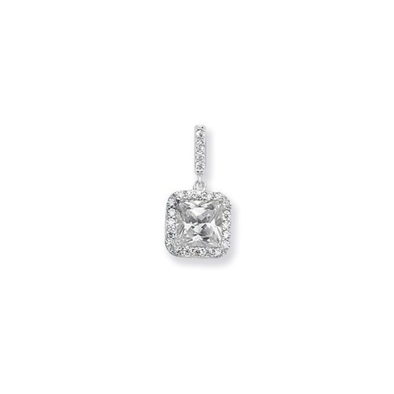 OROVI Collana Donna In Argento 925 Vero Con Zircone Cubico - Gioiello Ipoallergenico Fatto A Mano