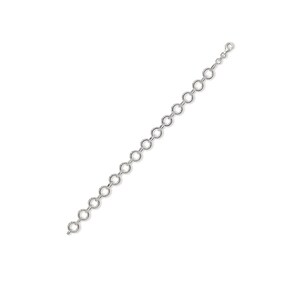 May include: A silver chain bracelet with a lobster clasp closure.