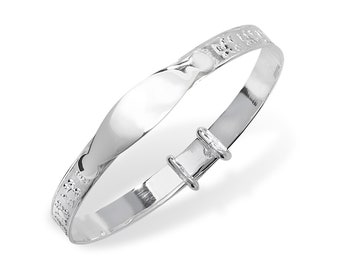 Bracciale Rigido Claddagh In Argento 925 Per Bambini – Design Celtico Irlandese, Espandibile