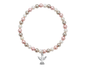 Bracciale Battesimo In Argento 925 Con Diamante - Gioiello Per Bambini - Foto 2