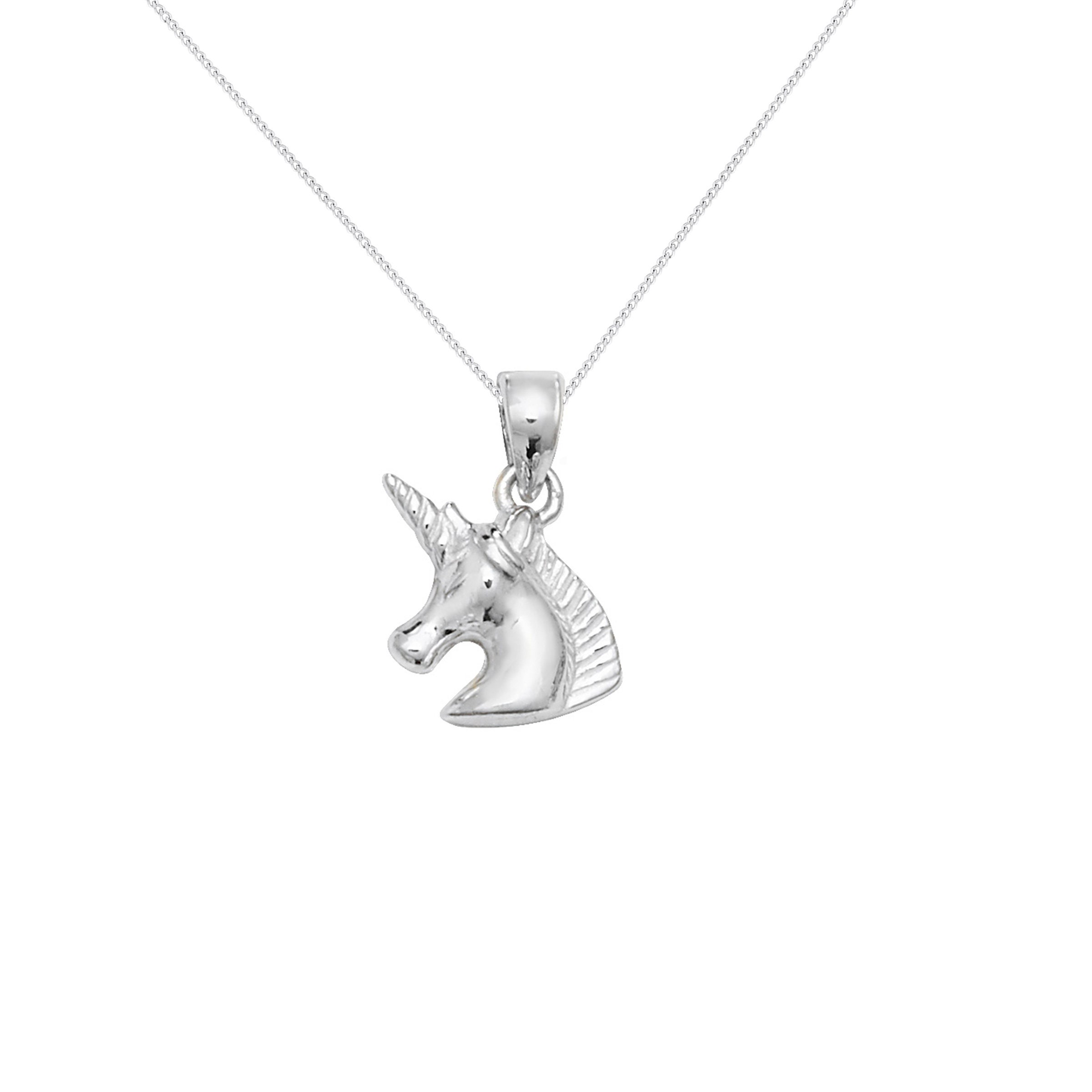 Aeon Sterling Silber Einhorn Kopf Anhänger Halskette Kette Hypoallergen  Sterling Silber Anhänger Langlebigkeit Außergewöhnliche Dazzling Jewelle