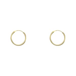 Aeon 9ct Gold hoop Earrings. 10mm*10mm. Hypoallergenic 9ct Gold sleeper hoop Earrings For Women.
