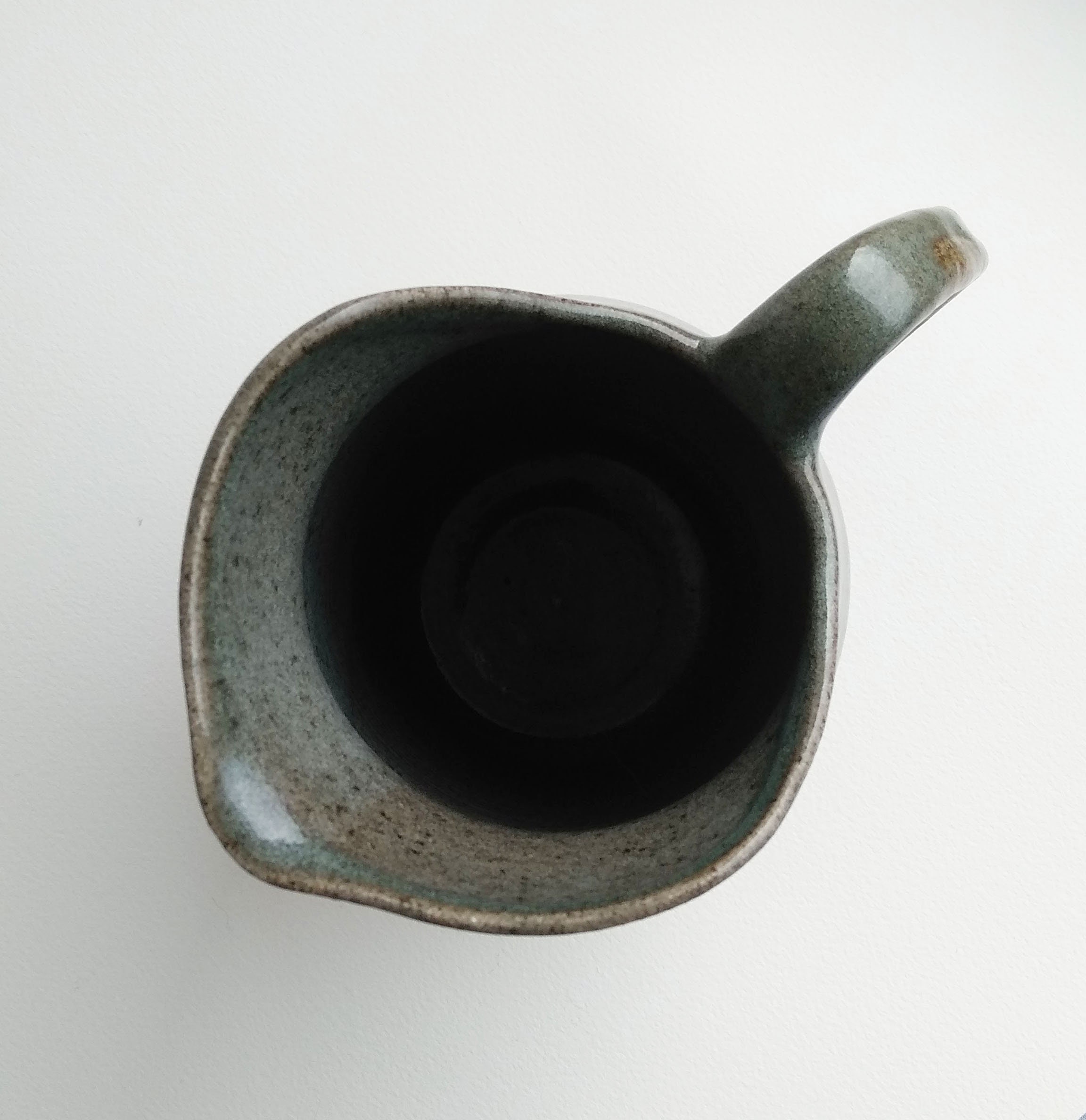 Salbei grün blau handgemachter Keramik Krug. Holzbrand Keramik | Etsy