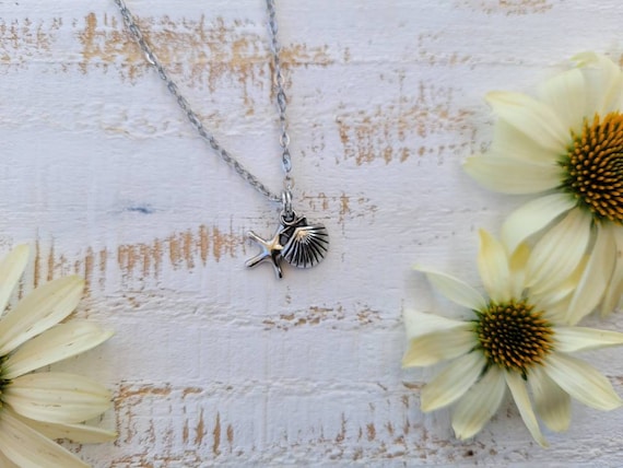 Charm Necklace with Sea Creatures.