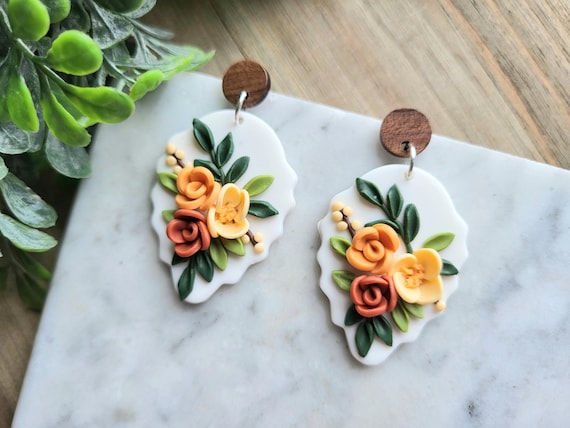 Fall Flower Earrings