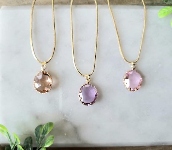 Pretty Gemstone Pendant Necklaces