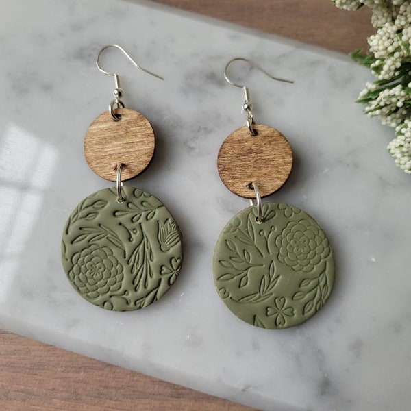 Carnaby Statement Earrings, Palmetto Green main image 0