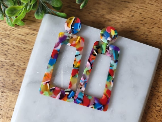 Colorful Acrylic Earrings