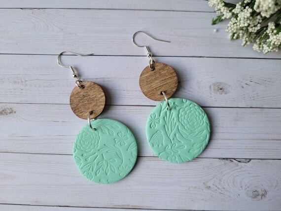 Turquoise Green Earrings.