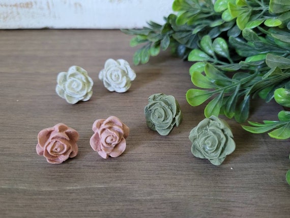 Floral Rose Studs.