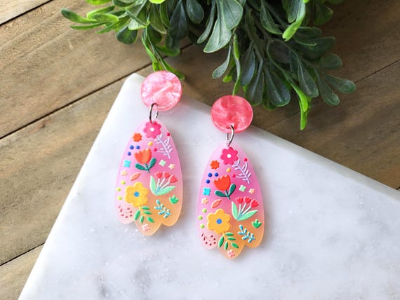 Fun Chunky Spring Earrings