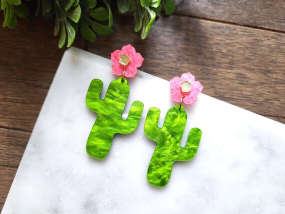 Cactus Dangle Earrings