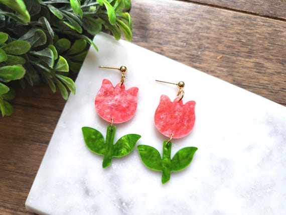 Tulip Dangle Earrings