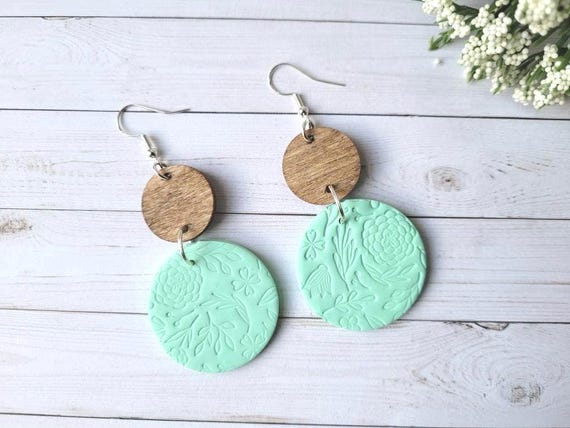 Turquoise Green Earrings.