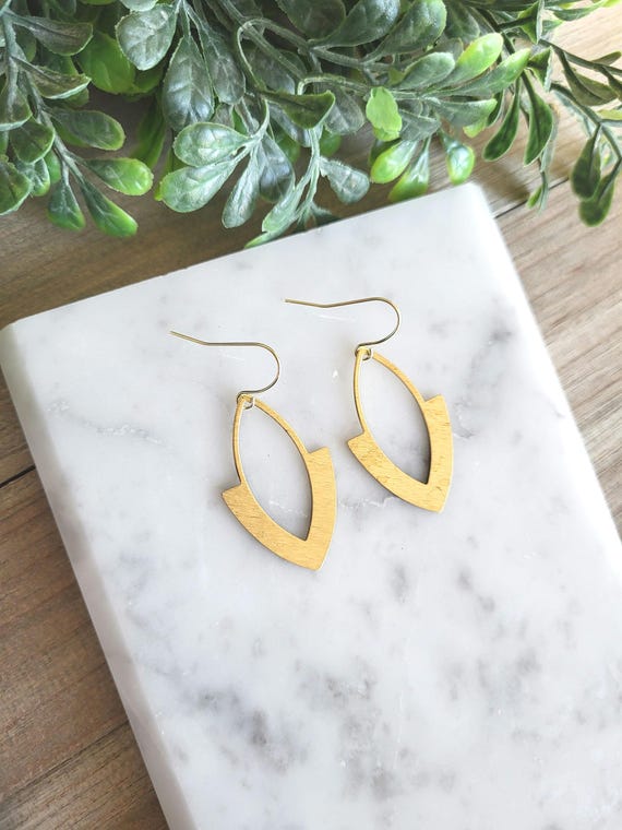 Modern Gold Earrings.