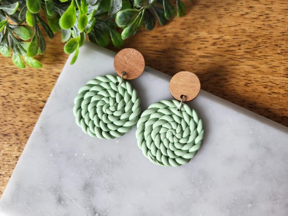 Turquoise Green Earrings.