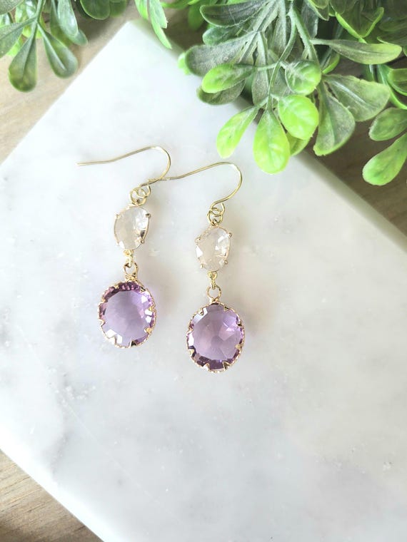 Amethyst Gemstone Earrings