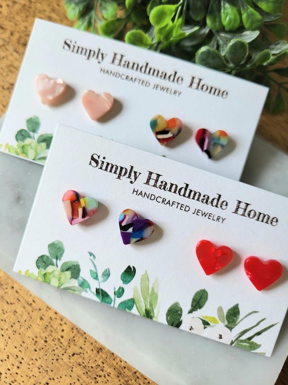 Heart Stud Set