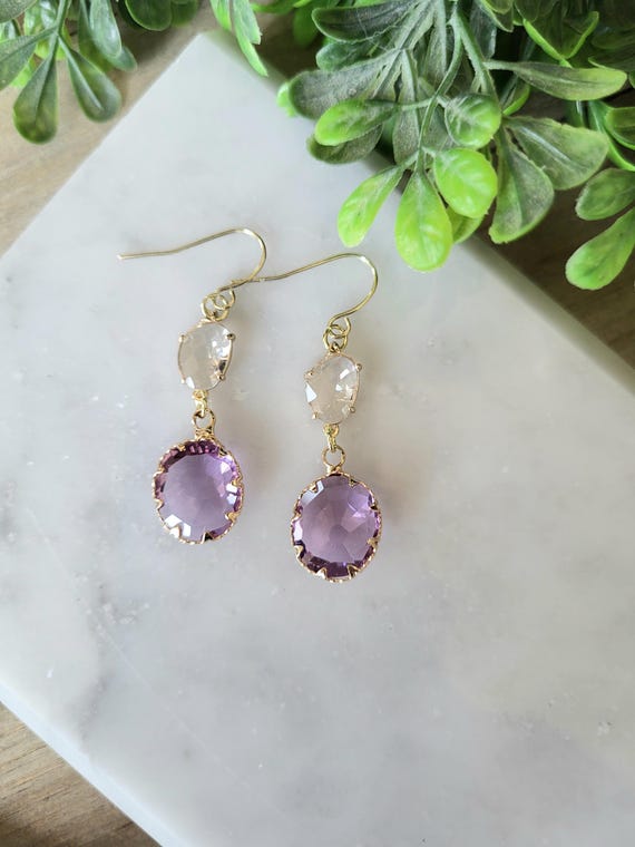 Amethyst Gemstone Earrings