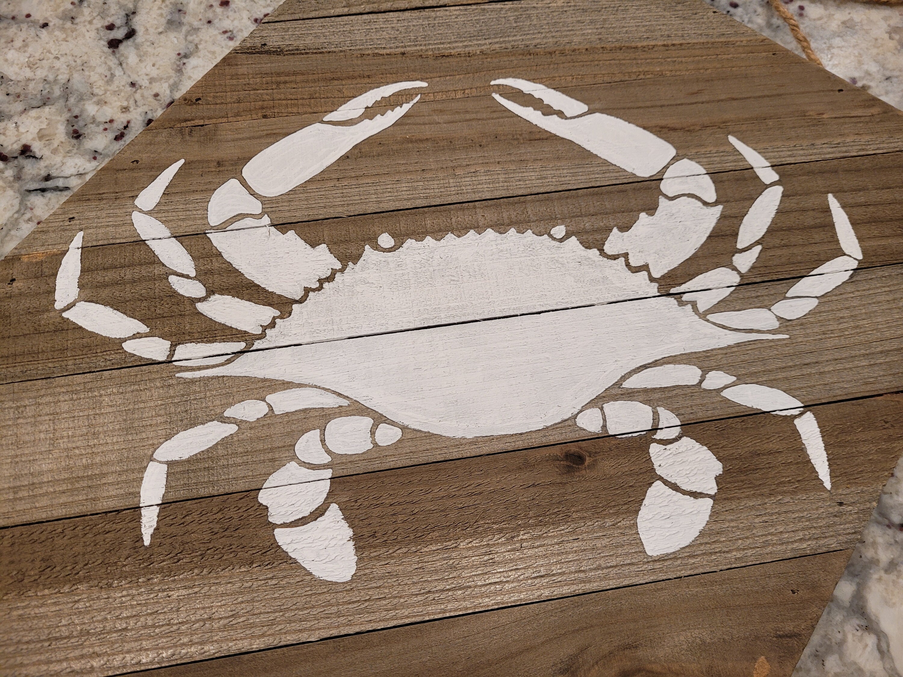 Decoración de pared de tablones de madera de cangrejo de | Etsy