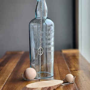 Shackleton Endurance | Recycled Bottle Wind Chime | Upcycled Glass Décor | House Warming Gift