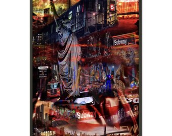 NYC Classic Semi-Glossy Paper Metal Framed Poster