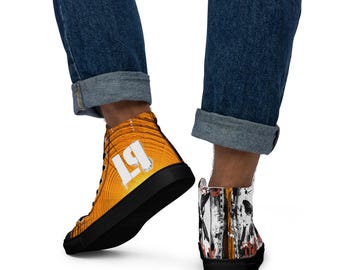 Men’s high top canvas shoes
