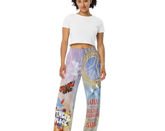 Beach Unisex-Hose mit weiten Beinen und Allover-Druck