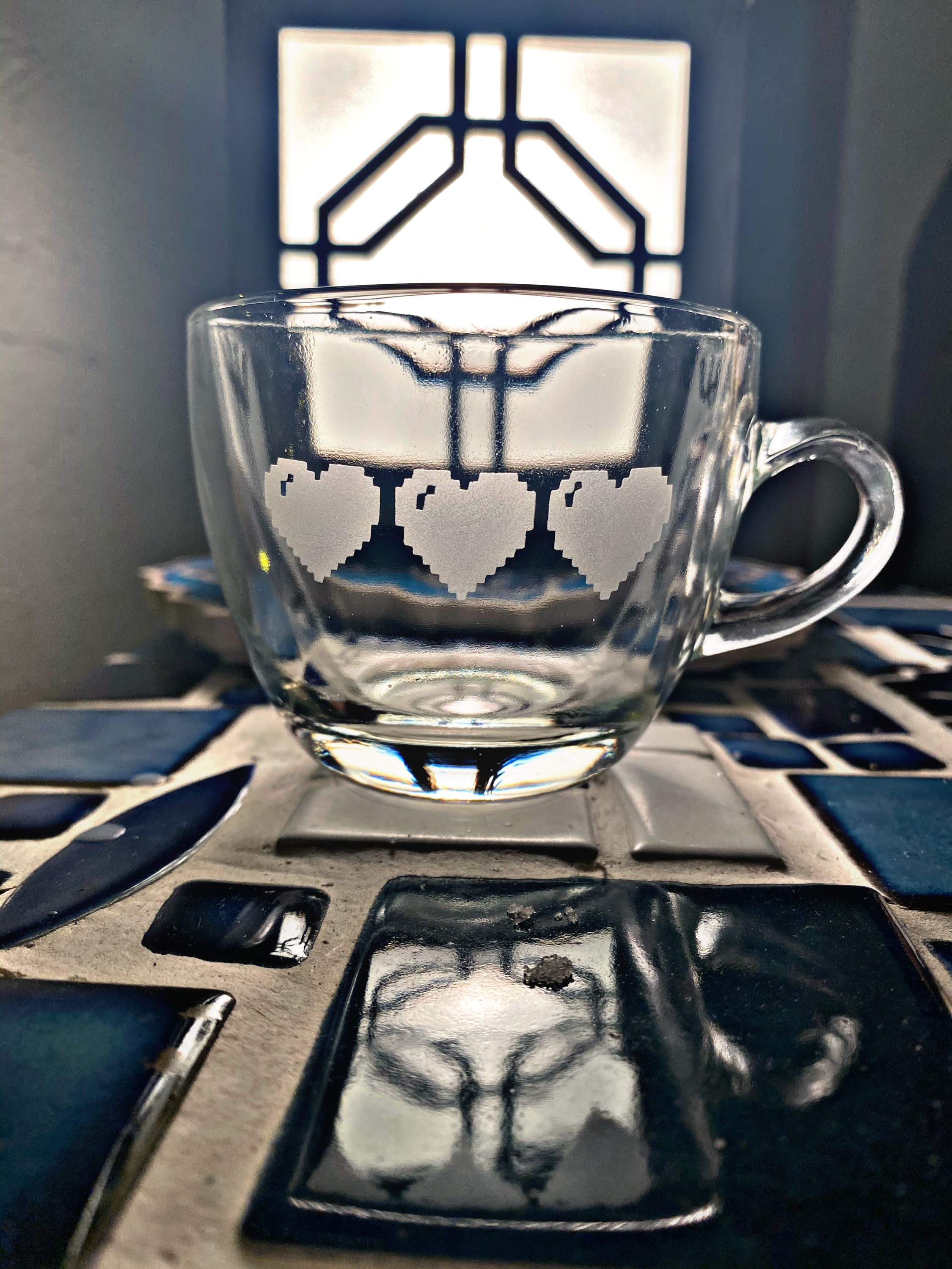 Tiny Coffee Espresso 16 Bit Heart Mug Tiny Coffee Espresso 16 Bit Heart Mug