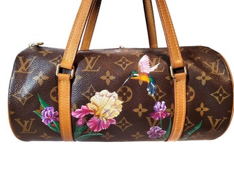 Personalized hand painting on bag, Custom Painting on Bag, Personalized Bag, Floral painting, custom handpainted bag, *Please read detail