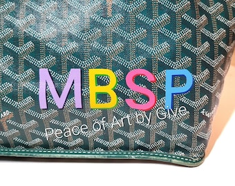 Personalized handpainted bags, Custom Painting on Bag, Personalized Bag, Monogrammed Hand paint **Customer provides a bag,
