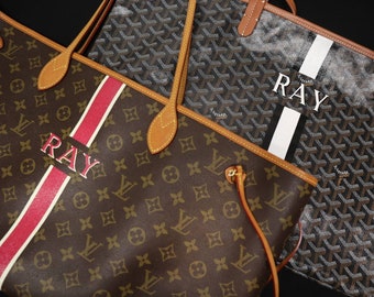 Personalized hand painting handbag,Monogrammed designer bag, Custom Painting on Bag, Monogrammed Hand painted,*Customer provides a bag *