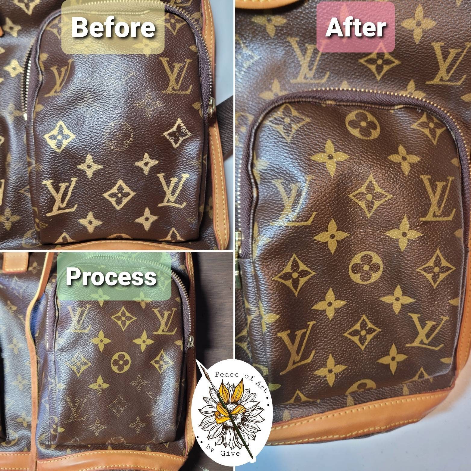 Repair Paint Pattern on Bag, Touch Up Bags, Repaint Bags