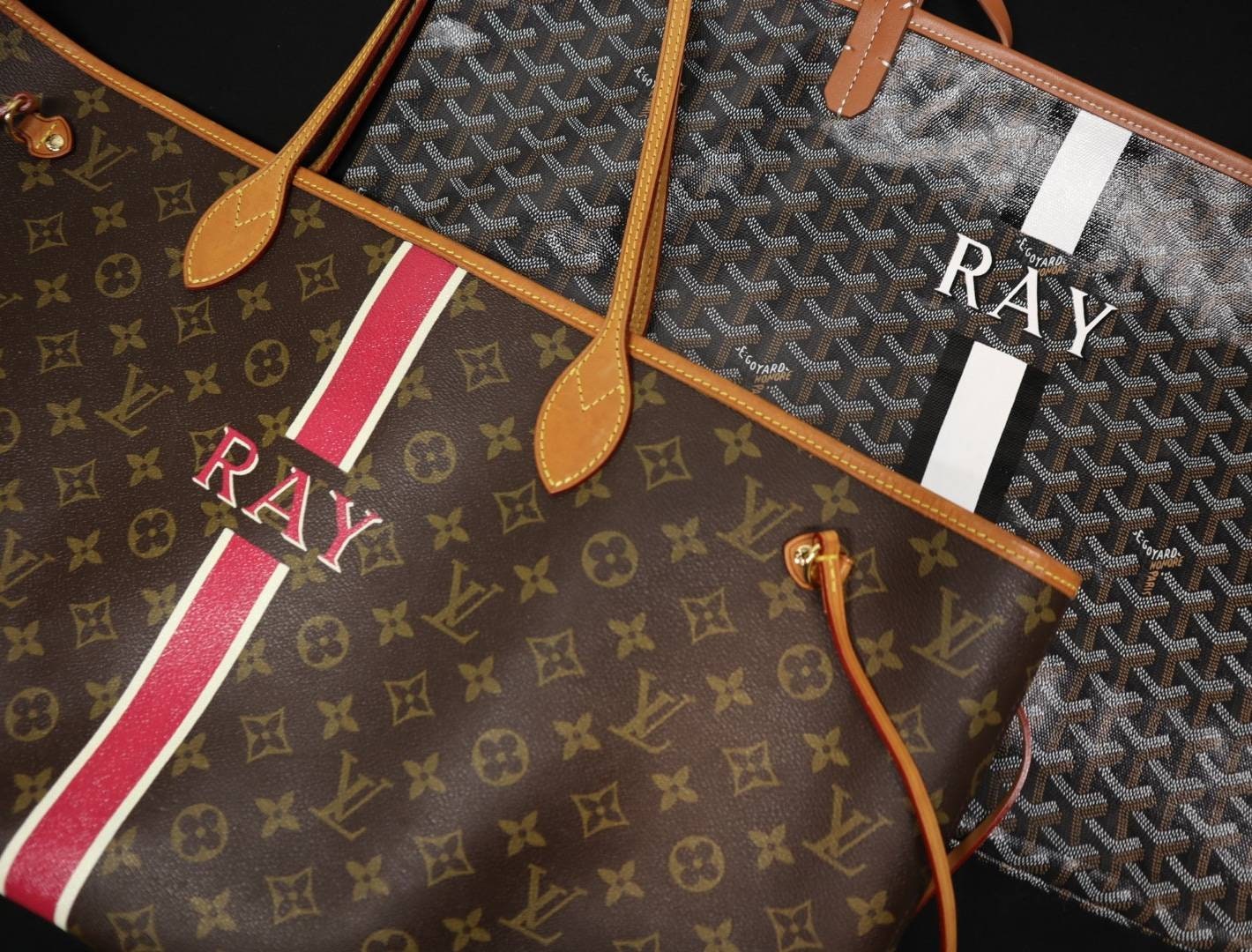 Hand Painted Leather Monogram -  Canada