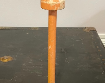 Vintage hoedenstandaard antiek houten winkeldisplay
