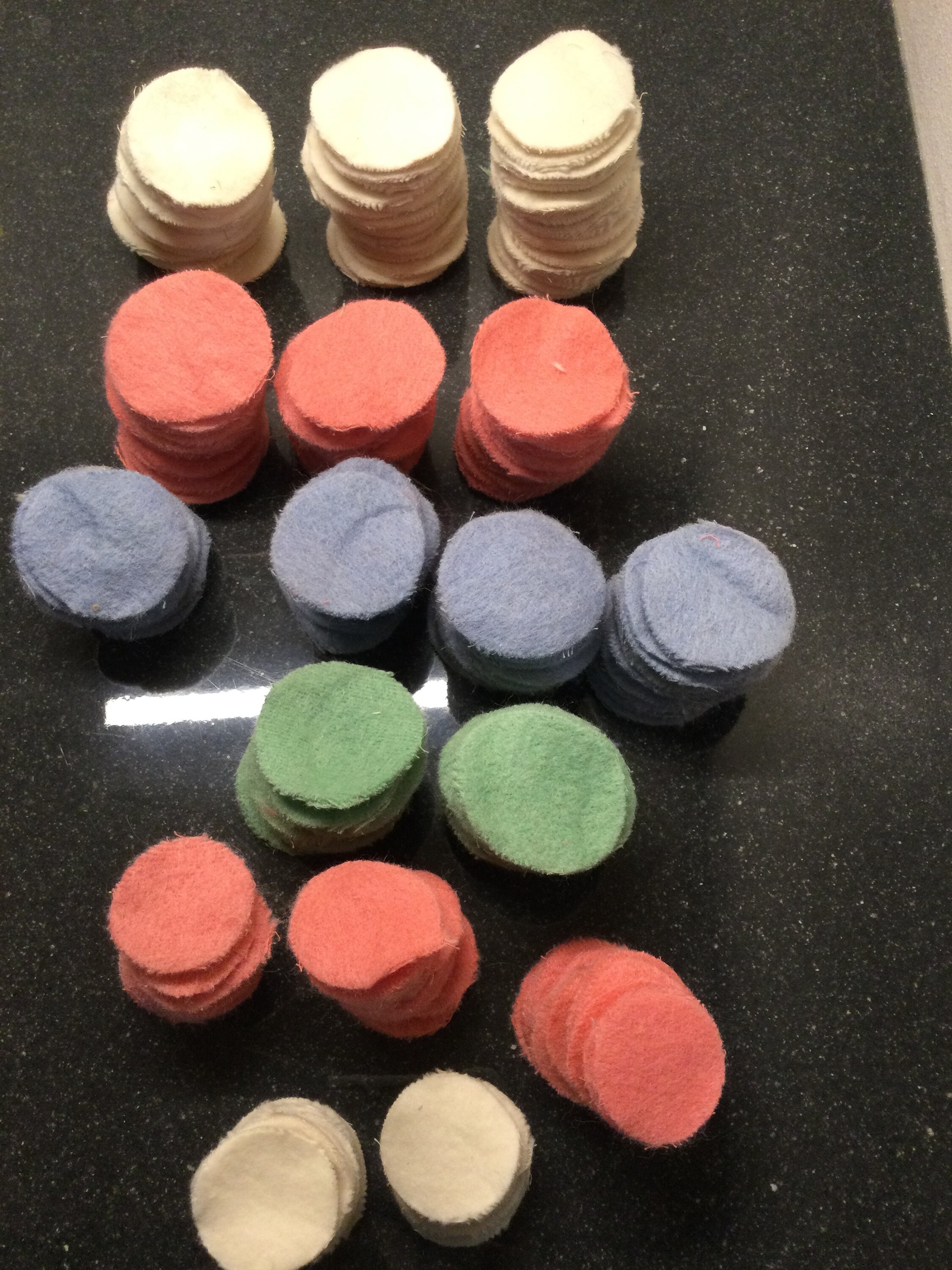 Vintage New Old Stock Felt Wool Pennies PreCut Fabric Circles Etsy