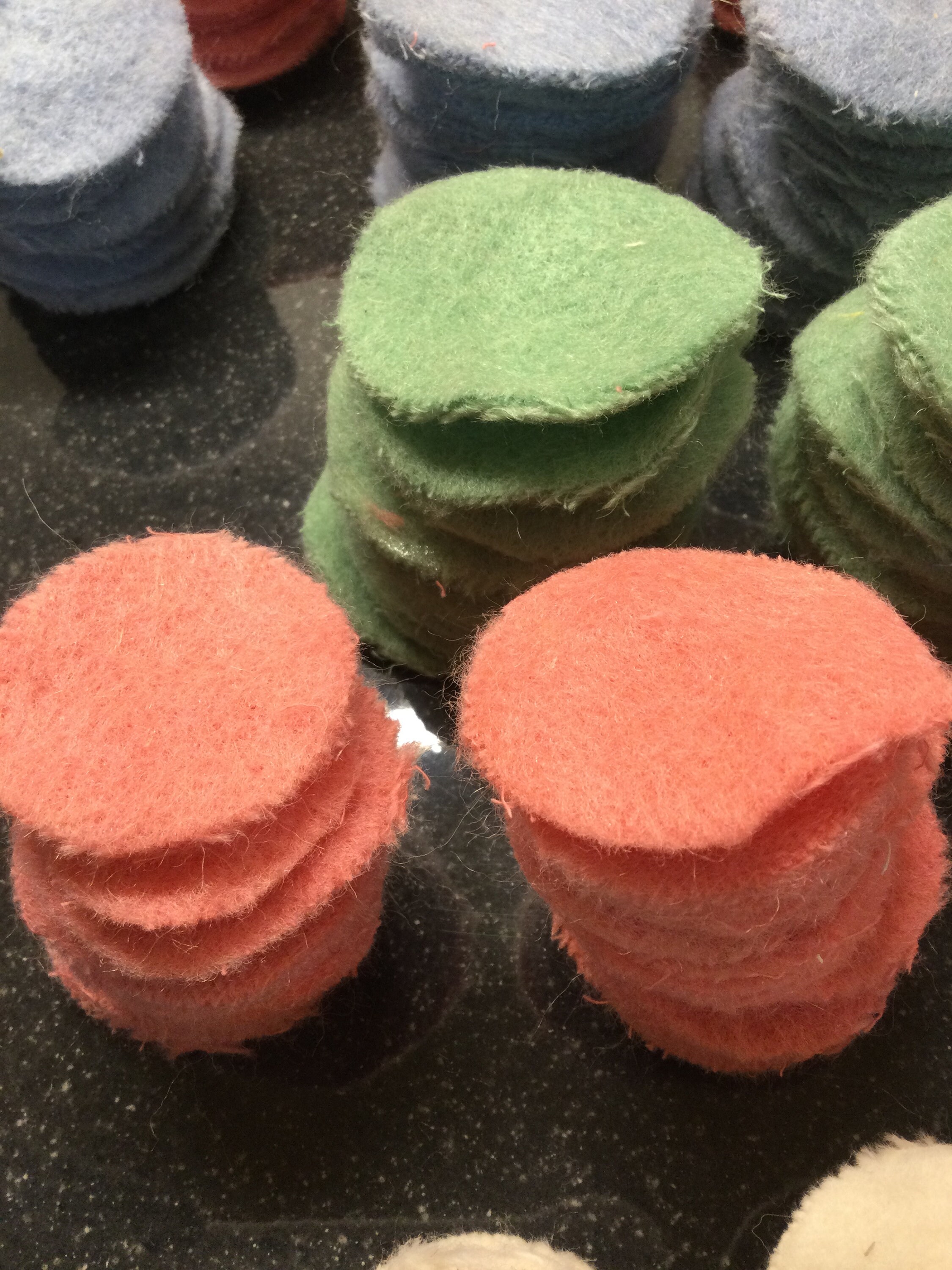 Vintage New Old Stock Felt Wool Pennies PreCut Fabric Circles Etsy
