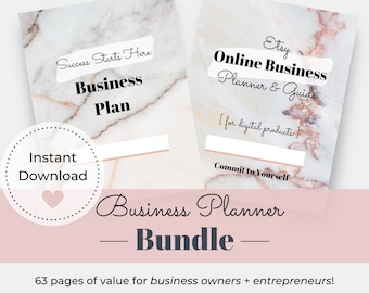 Business Planner Bundle: Business Planning, Business Plan Printable,  Home Business, Small Business, Fillable Planner, Printable PDF