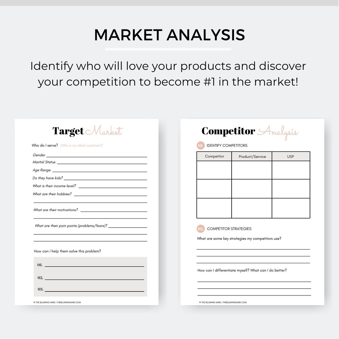 Business Plan Template Business Planner Small Business Etsy Business Plan Template Business Planner Small Business Etsy