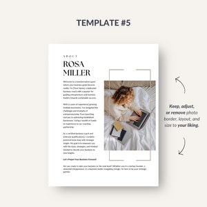 About Me Template About Me Page Canva Business Template Meet the Team ...