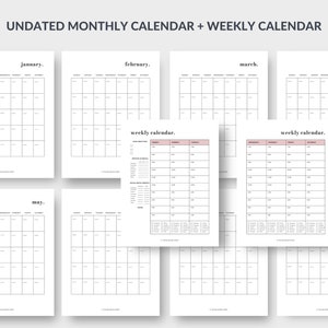 Social Media Planner: Social Media Template, Content Calendar, Content ...