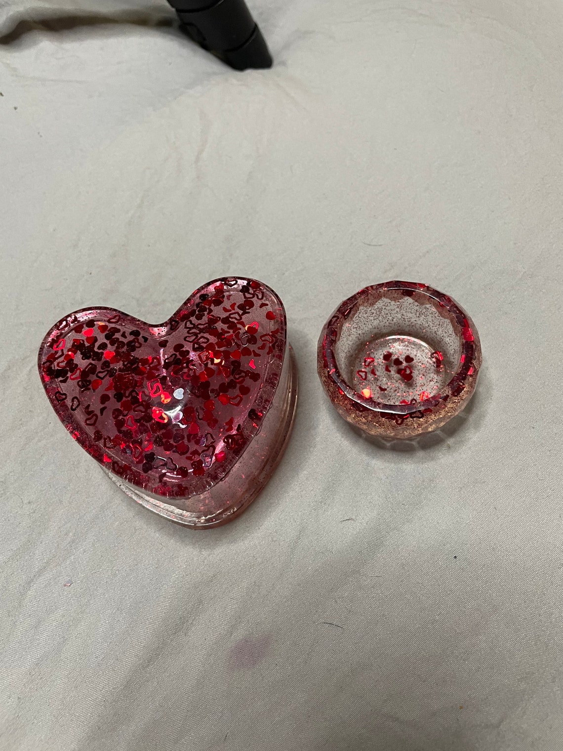 Hearts Jars And Ash Tray Etsy