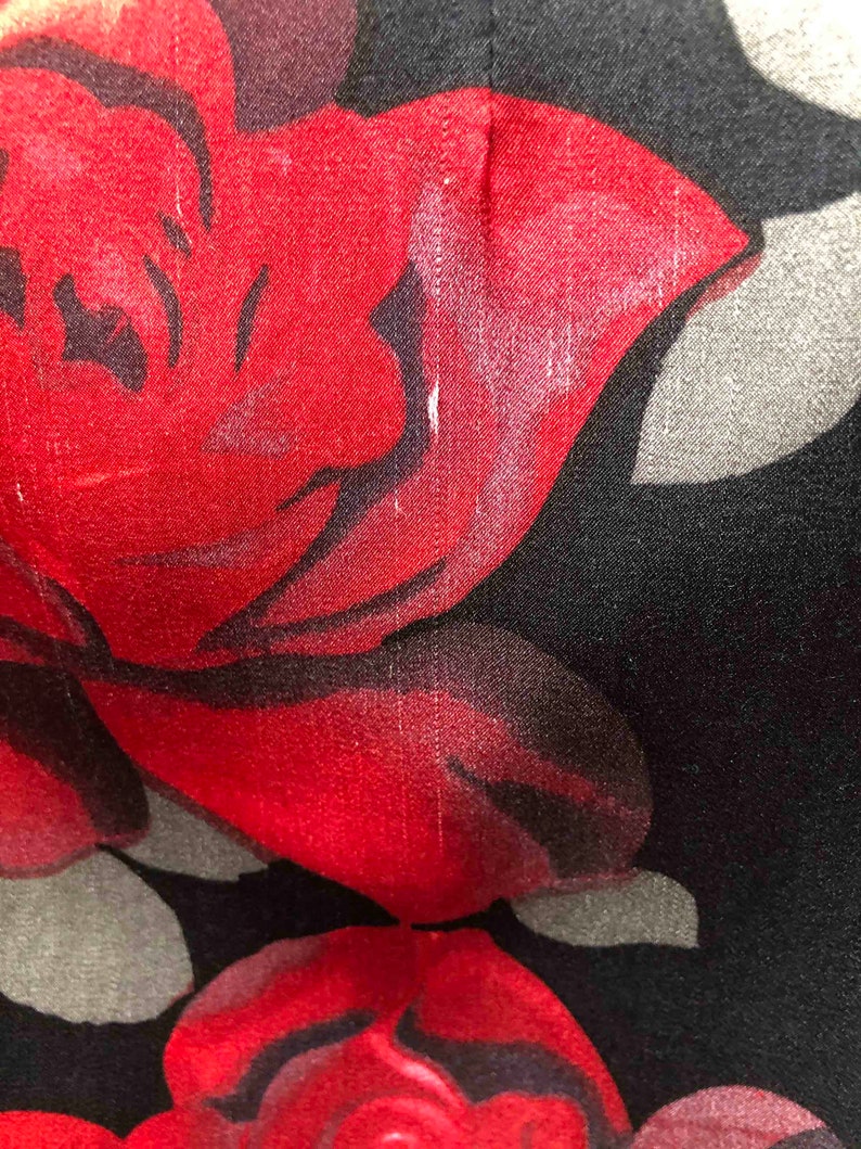 Vintage Rose Print Cheongsam