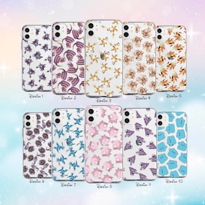 Cute Pocket Monsters iPhone 15 14 16 Pro Max Case iPhone 13 Mini XR XS 8 7 Case For Samsung S24 S23 S22 Plus Ultra Case Google Pixel Case