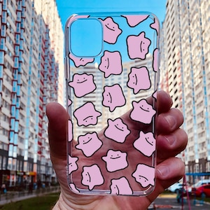 Funda para iPhone 14, 15 y 16 Pro Max con un lindo monstruo rosa Funda para iPhone 13 y 15 Mini Funda para iPhone XR Funda para iPhone XS Max Funda para iPhone 7 y 8 Plus