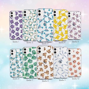 Cute Kawaii Monsters iPhone 15 14 16 Pro Max Case iPhone 13 Mini XR XS 8 7 Case For Samsung S24 S23 S22 Plus Ultra Case Google Pixel Case
