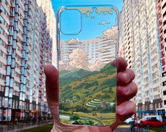 iPhone-hoesje Japanse tuinen: telefoonhoes landschapskunst