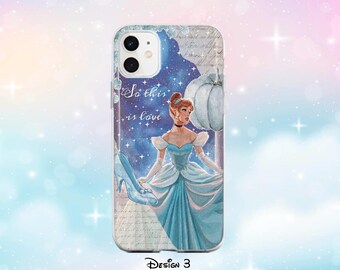 Cinderella and prince Collage Phone Case: iPhone 17/16/15, for Samsung, Pixel