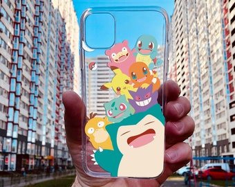 Pocket Monster Phone Case: Clear Slim Design for iPhone, for Samsung, Google Pixel